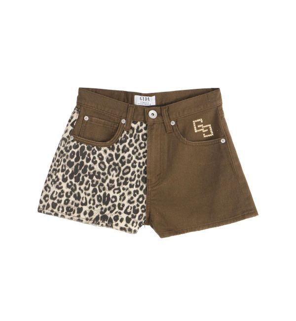GYDA「GG studs leopardショートパンツ」|その他|
