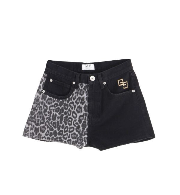 GYDA「GG studs leopardショートパンツ」|その他|
