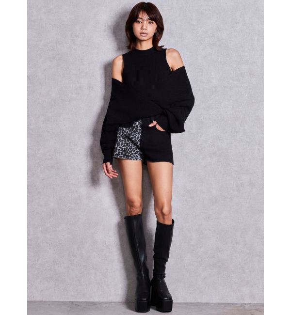 GYDA「GG studs leopardショートパンツ」|その他|