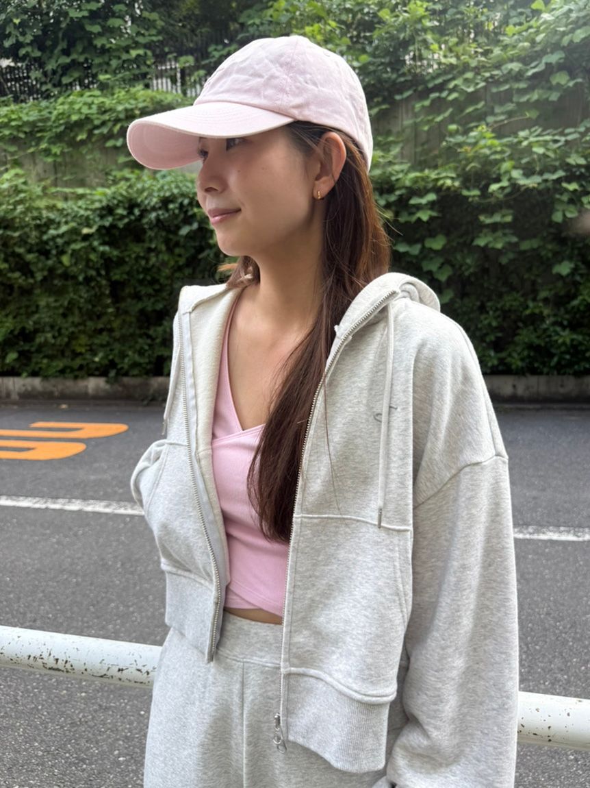 emmi atelier「【W&T】ジップアップフーディー/コンパクトサイズ【セットアップ対応】」|パーカー|
