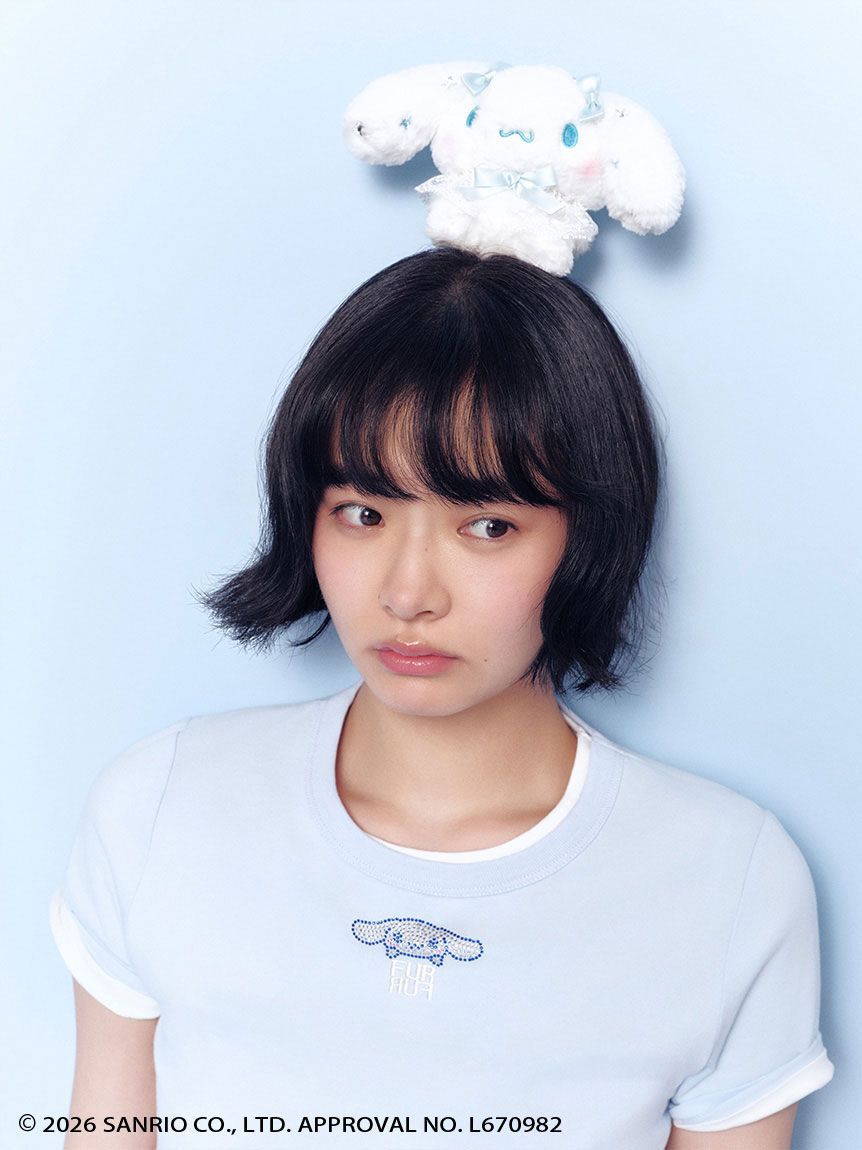 FURFUR「【シナモロール】ぬいぐるみチャーム付きキルティングトートバッグ」|トートバッグ|