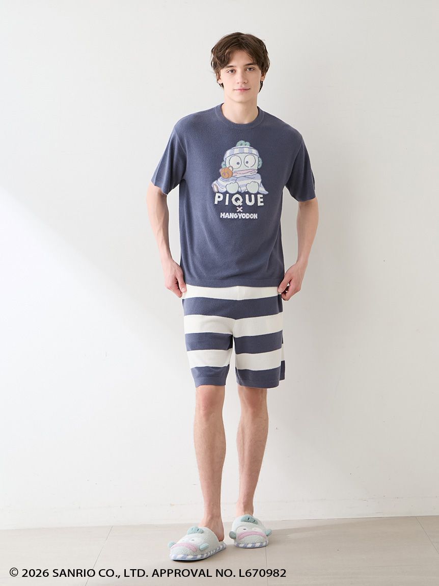 GELATO PIQUE HOMME「【ハンギョドン】【HOMME】ジャガードプルオーバー&ハーフパンツセット」|ルームウェア|