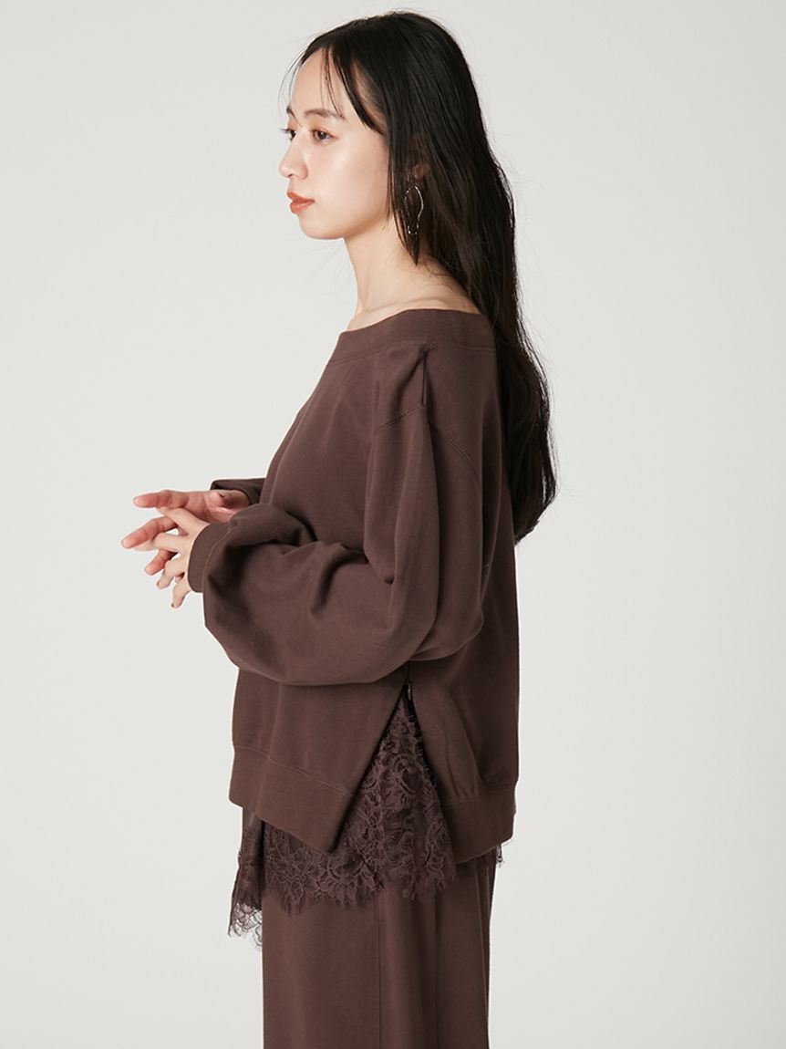 FRAY I.D「2wayレーストリムオフショルスウェット」|Tシャツ・カットソー|