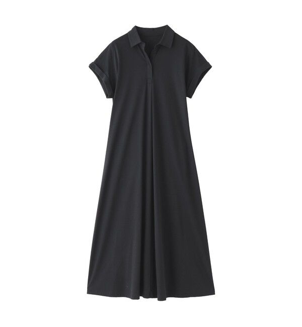 MACKINTOSH PHILOSOPHY「【WEB&一部店舗限定】スキッパージャージーワンピース」|ワンピース|ブラック