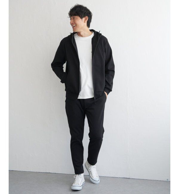 ikka「テックストレッチジップパーカー」|カーディガン|