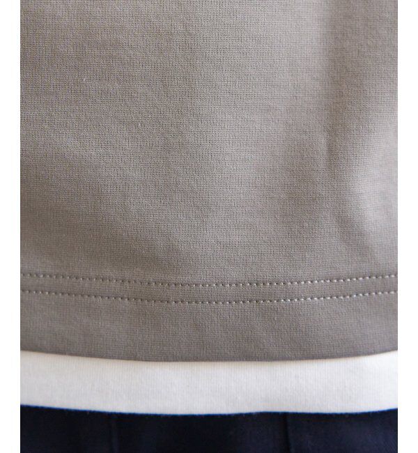 ikka「【接触冷感／抗菌防臭】GOKU楽セイケツ7分袖キーネックTシャツ」|Tシャツ・カットソー|