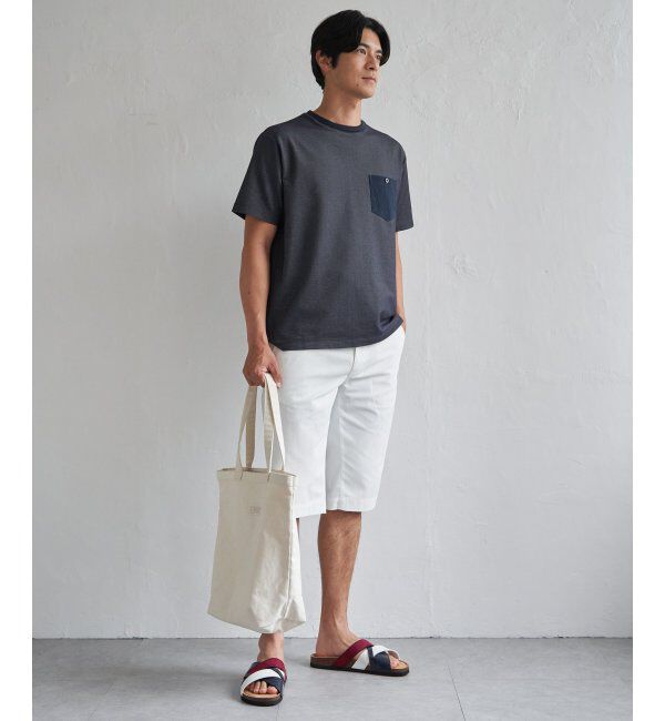 ikka「【接触冷感】デニムライクポケットTシャツ」|Tシャツ・カットソー|