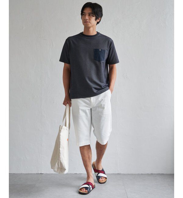 ikka「【接触冷感】デニムライクポケットTシャツ」|Tシャツ・カットソー|