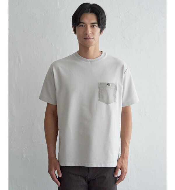 ikka「【接触冷感】デニムライクポケットTシャツ」|Tシャツ・カットソー|