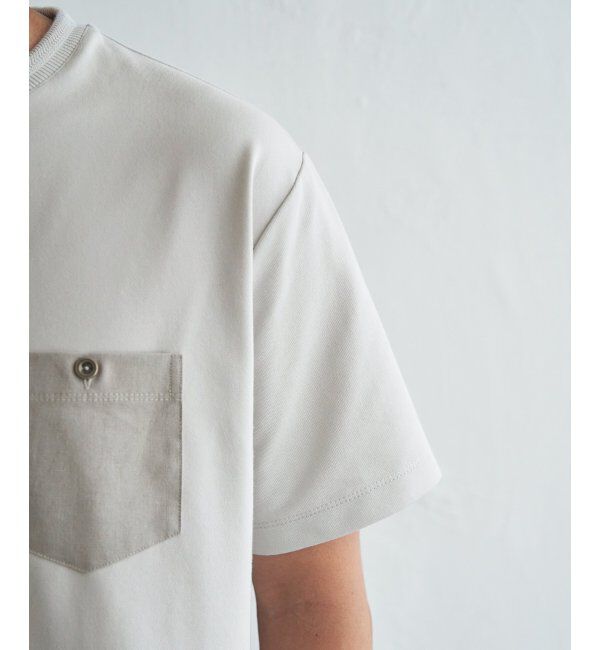 ikka「【接触冷感】デニムライクポケットTシャツ」|Tシャツ・カットソー|