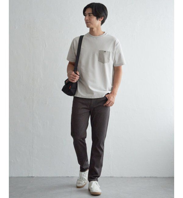 ikka「【接触冷感】デニムライクポケットTシャツ」|Tシャツ・カットソー|