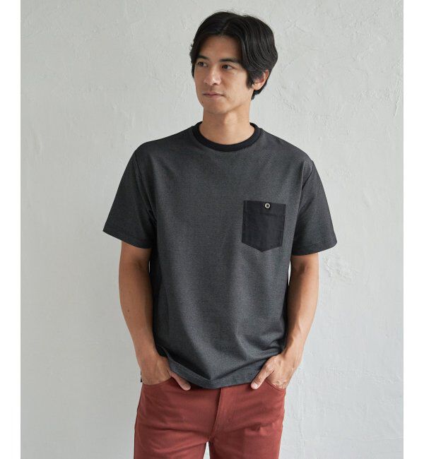 ikka「【接触冷感】デニムライクポケットTシャツ」|Tシャツ・カットソー|