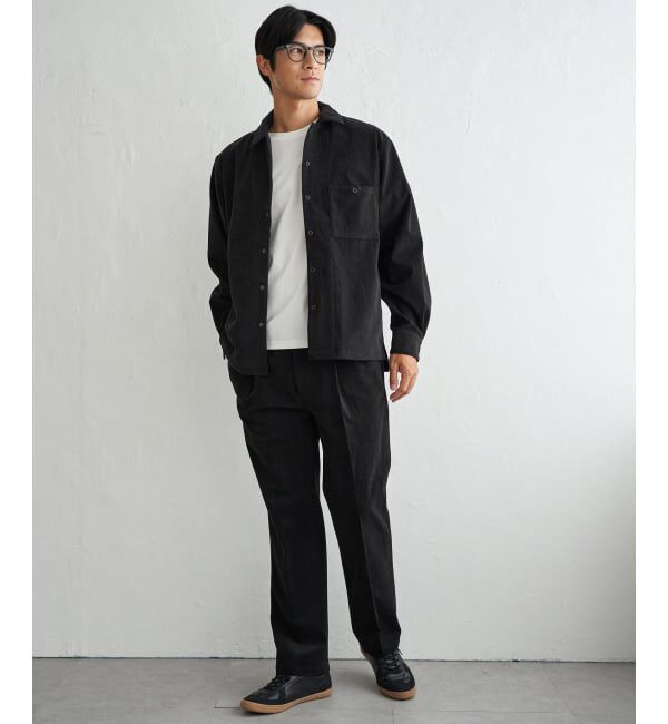 ikka「【セットアップ対応】ストレッチコールシャウター」|シャツ・ブラウス|