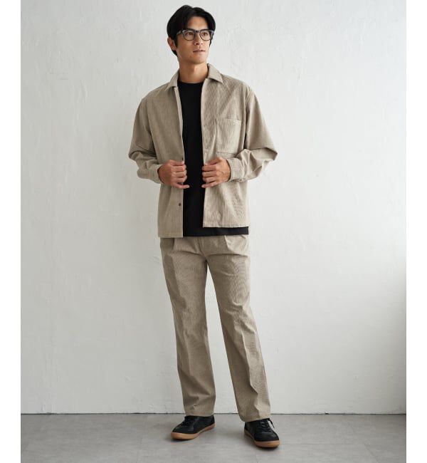 ikka「【セットアップ対応】ストレッチコールシャウター」|シャツ・ブラウス|