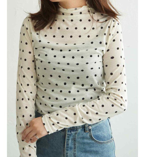 VENCE share style「シアードットハイネックプルオーバー」|その他|