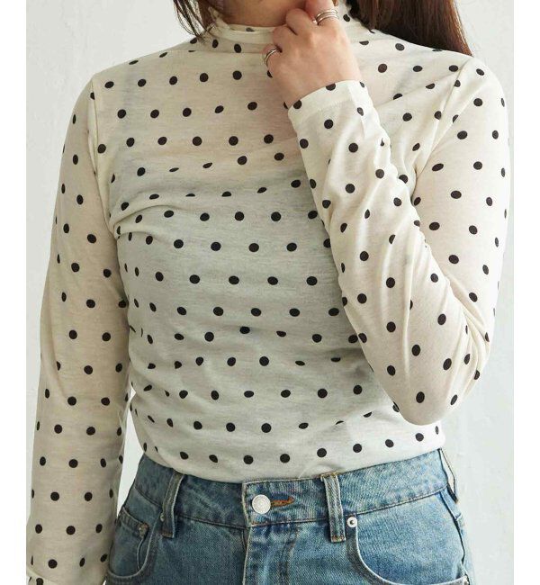VENCE share style「シアードットハイネックプルオーバー」|その他|