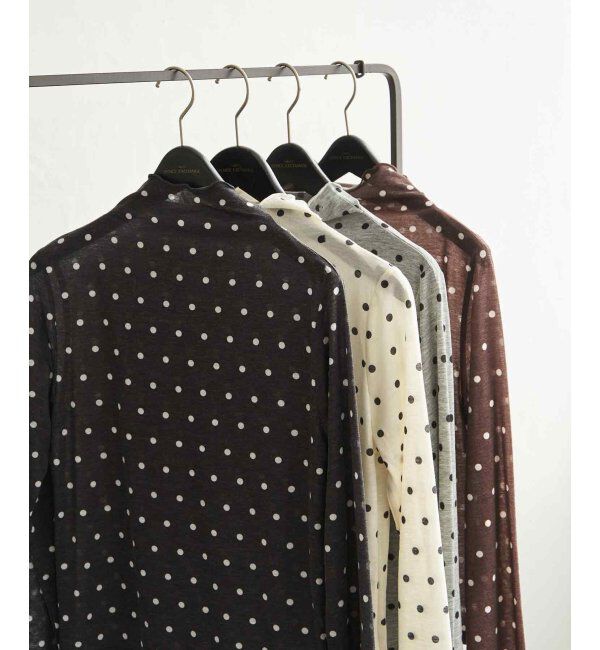 VENCE share style「シアードットハイネックプルオーバー」|その他|ブラック