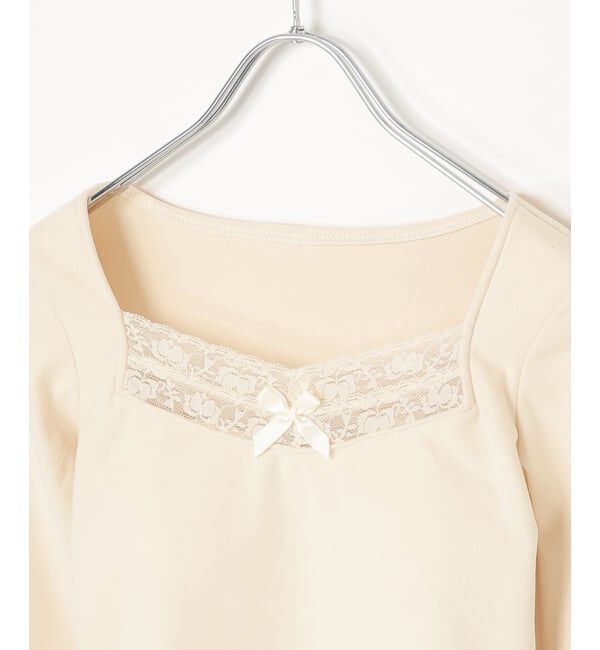 VENCE share style「リボンレースカップインTシャツ」|その他|