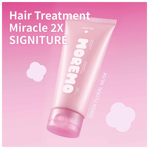  「moremo ノーウォッシュケラチントリートメント＋ミニヘアトリートメントミラクル2X」|洗い流さないトリートメント|