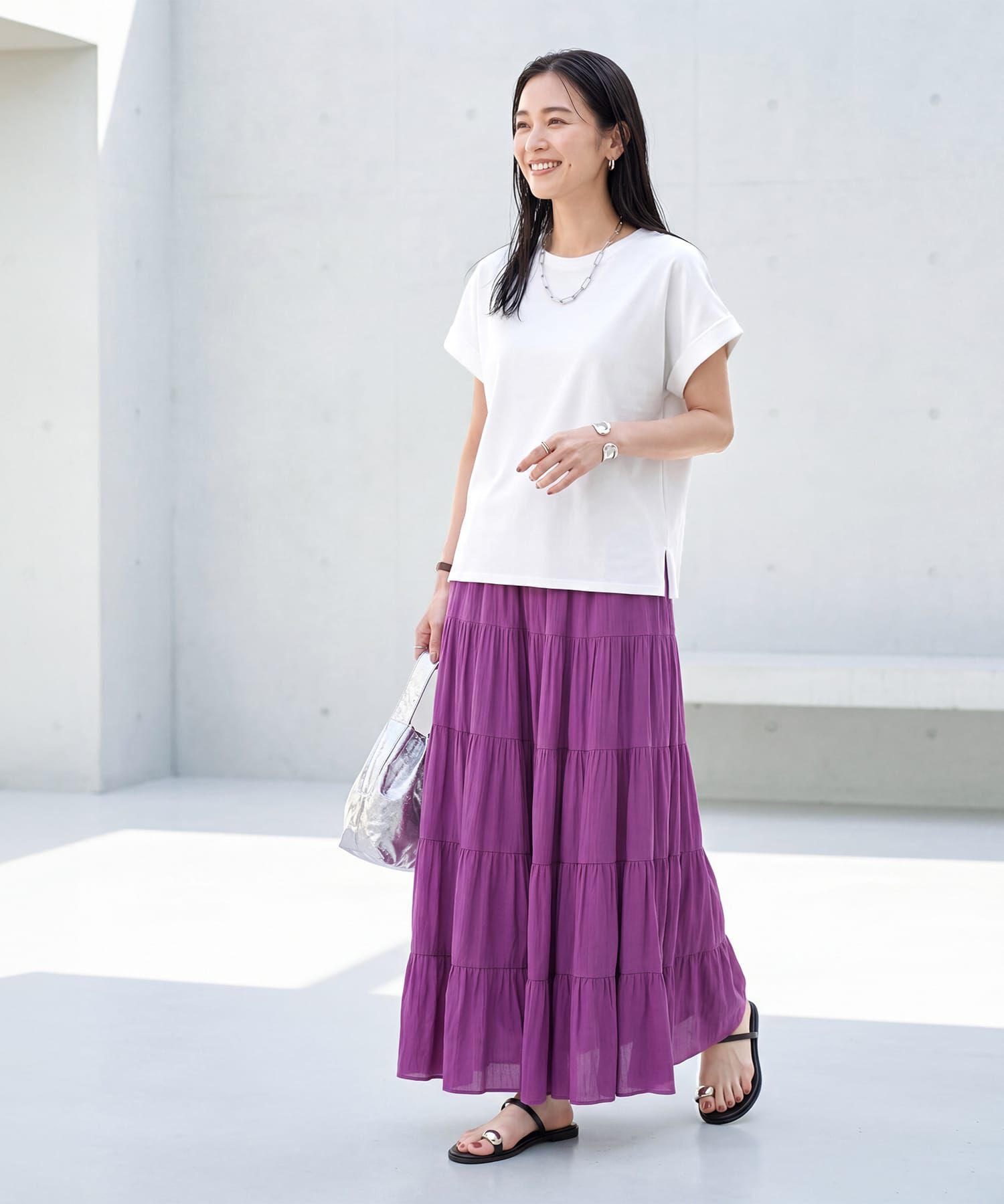 STYLE DELI「【ものづくりJAPAN】ディオラマ袖口折り返しTシャツ」|Tシャツ・カットソー|