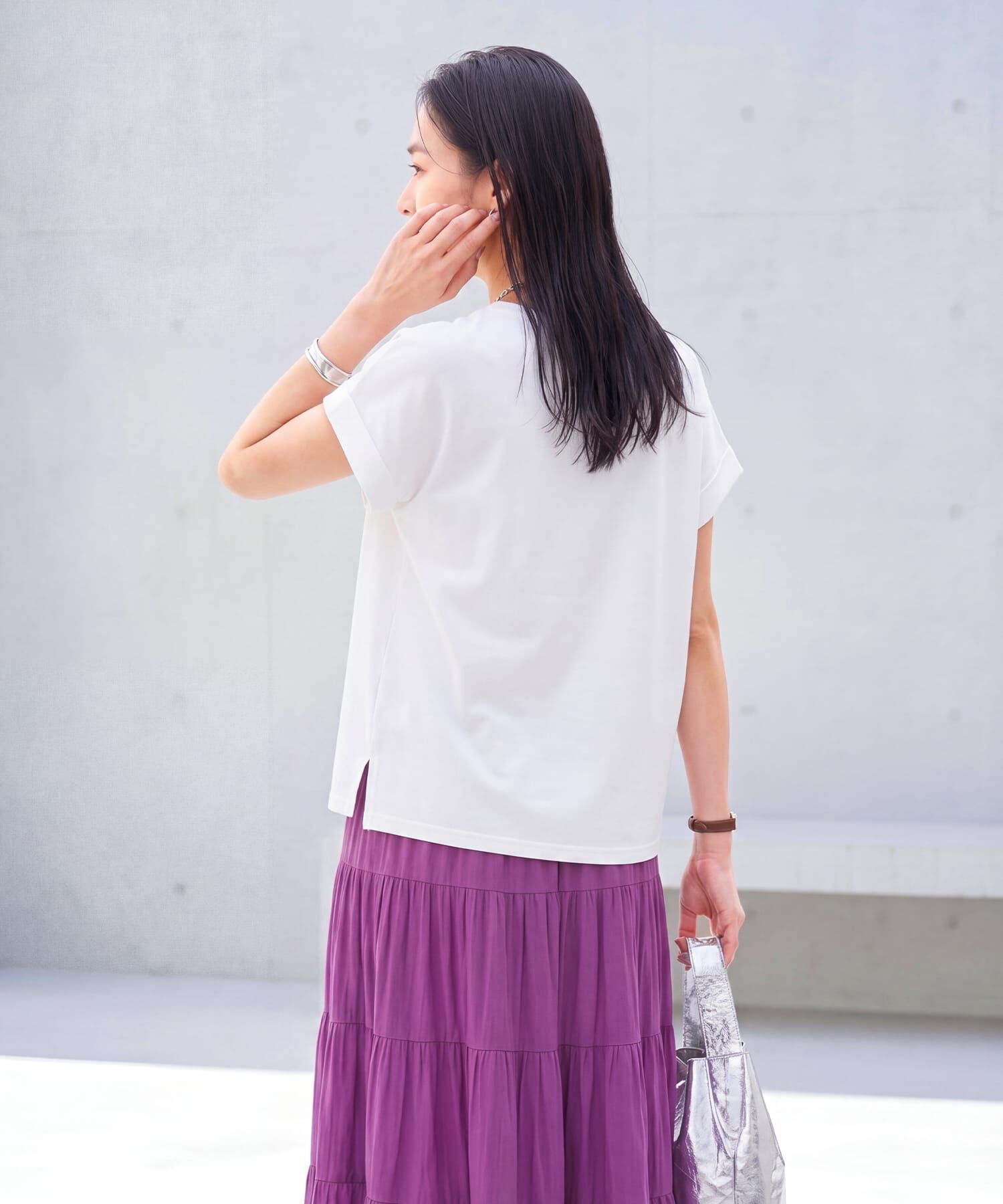 STYLE DELI「【ものづくりJAPAN】ディオラマ袖口折り返しTシャツ」|Tシャツ・カットソー|
