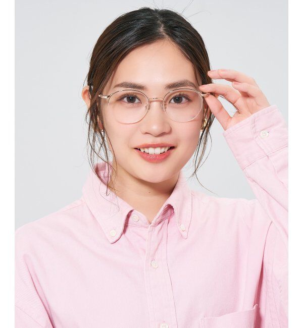  「ボストン型メガネ｜レディース 女性用 可愛い リボン パステル｜Zoff｜SWEET レンズ交換券付」|メガネ|