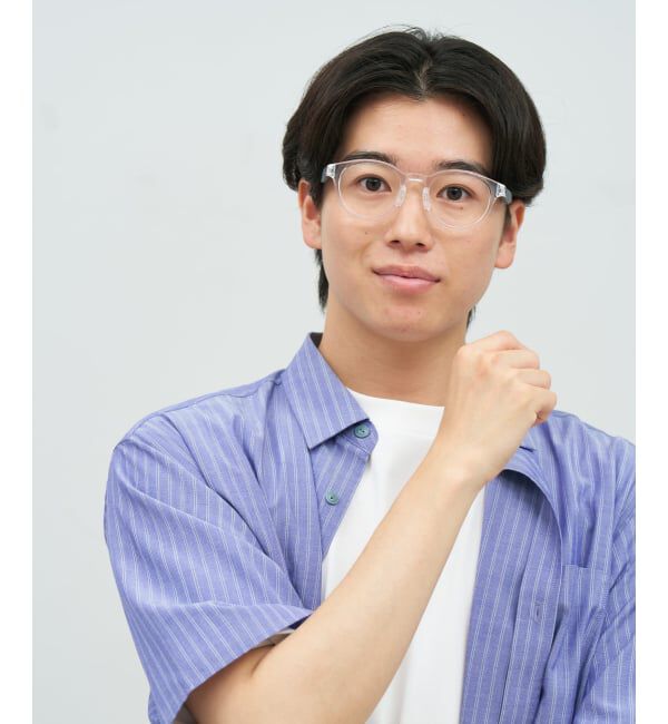  「ボストン型 メガネ【SNAP GRIP搭載】 スポーツ 運動用｜ズレ落ち防止｜伊達メガネ  レンズ交換券付」|メガネ|