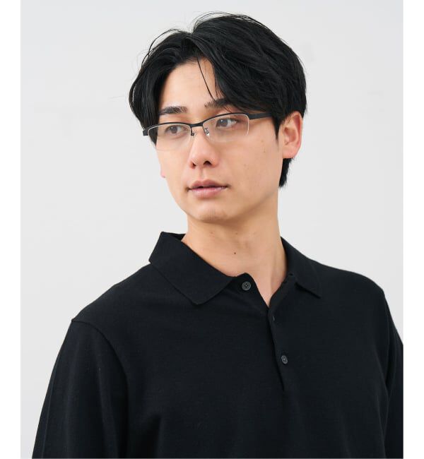  「スクエア型 メガネ | 、 レンズ交換券付」|メガネ|ブラック系その他1