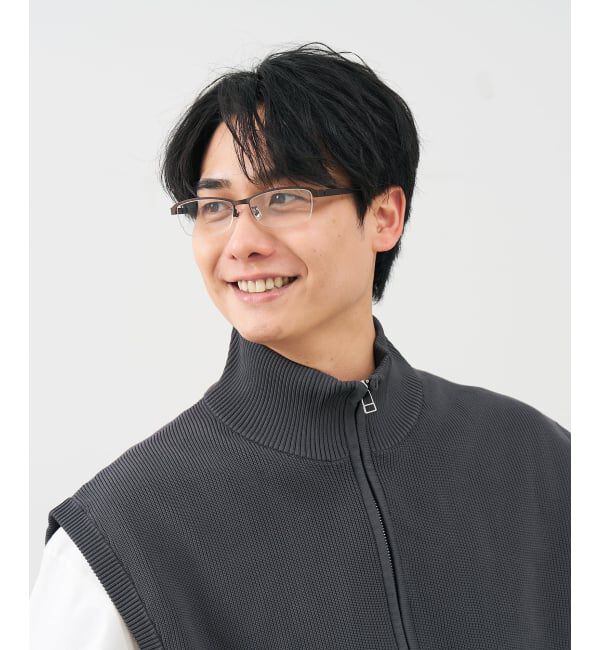  「スクエア型 メガネ | 、 レンズ交換券付」|メガネ|ブラウン2
