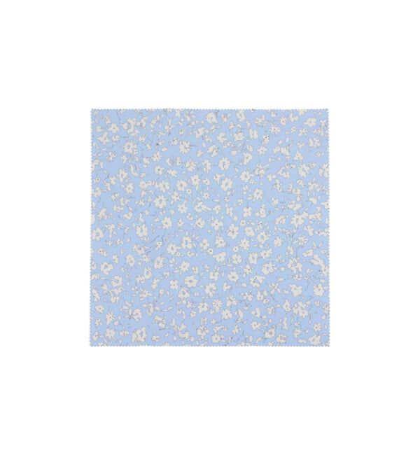  「メガネ拭き サングラス拭き チェック ボーダー 花柄 ドット 水玉 眼鏡クロス セリート スマホ拭き ギフト」|サングラス|薄ブルー