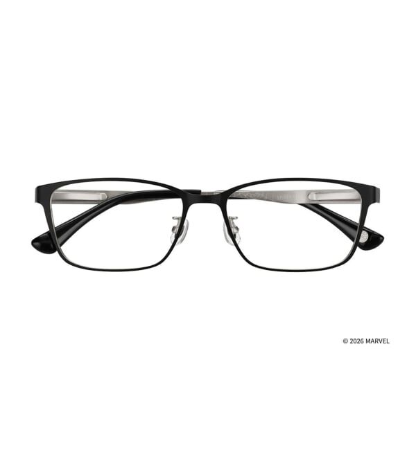  「Zoff MARVEL COLLECTION ウェリントン型 メガネ | 軽量 メタル 高級感 ユニセックス レンズ交換券付」|メガネ|