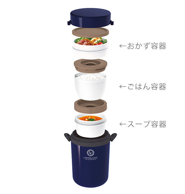 BACKYARD FAMILY「ランチジャー 通販 保温 女性 3段 丼 おしゃれ 弁当箱 男性 700ml 運動会」|食器・キッチングッズ|