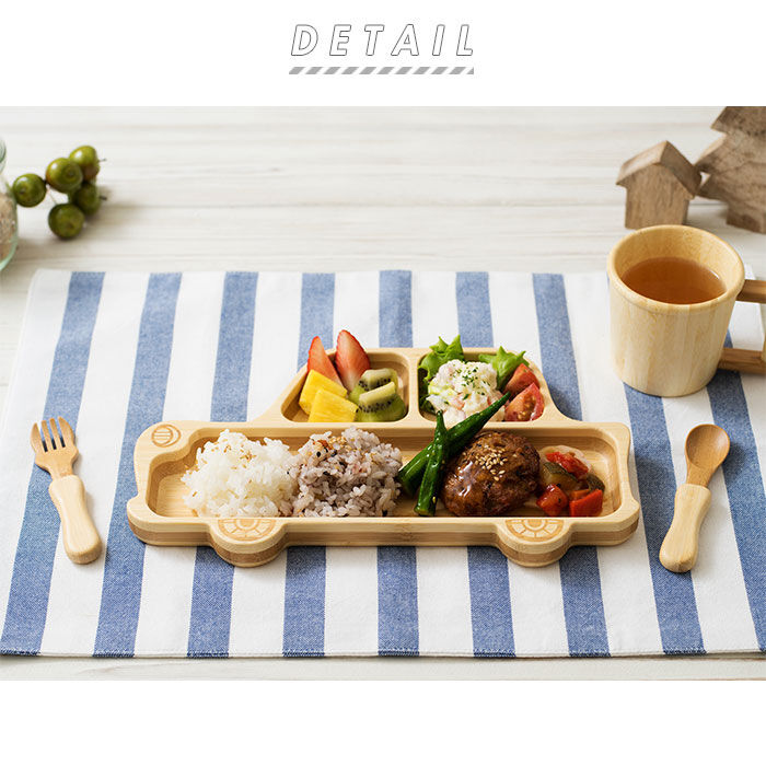 BACKYARD FAMILY「ランチプレート 子供 通販 食洗機対応 オシャレ 子ども 木 仕切り皿 プレート 皿 仕切り」|食器・キッチングッズ|