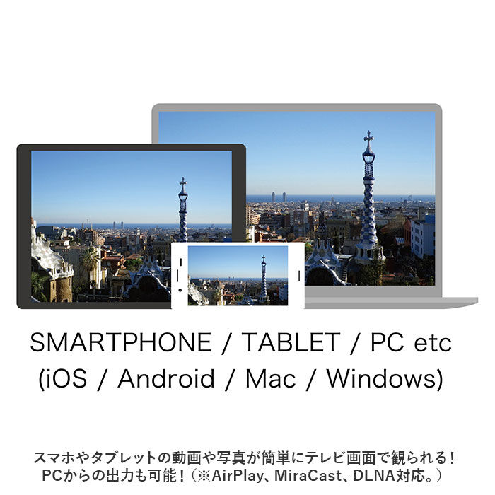 BACKYARD FAMILY「Miracast 通販 MiraScreen ミラスクリーン ミラキャスト Airplay」|電化製品|