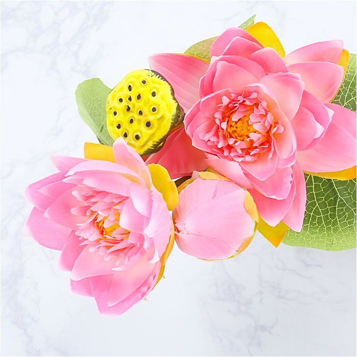 BACKYARD FAMILY「蓮 花 造花 通販 蓮の花 はすの花 アーティフィシャルフラワー アーティフィシャルグリーン」|その他|