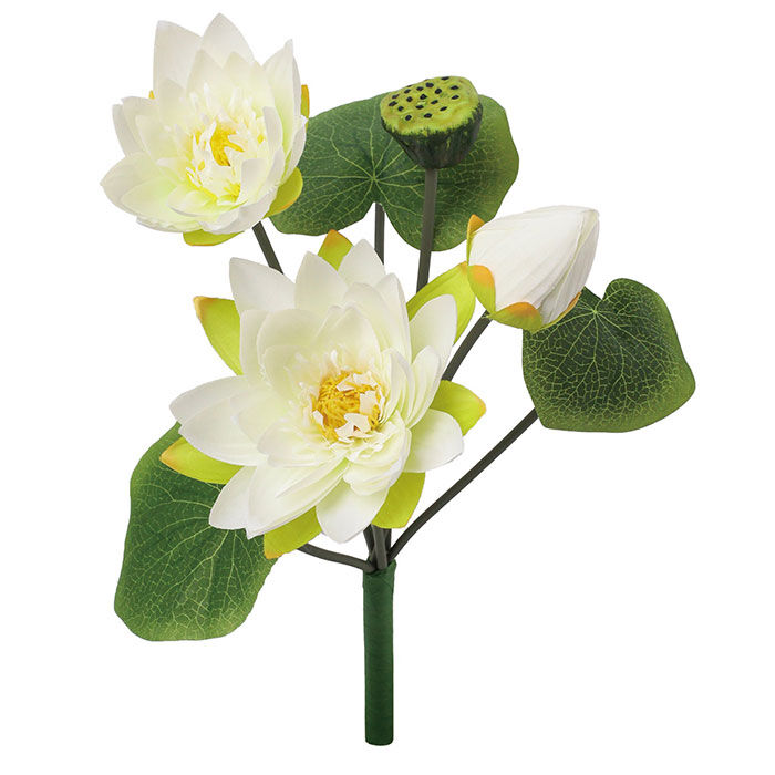 BACKYARD FAMILY「蓮 花 造花 通販 蓮の花 はすの花 アーティフィシャルフラワー アーティフィシャルグリーン」|その他|