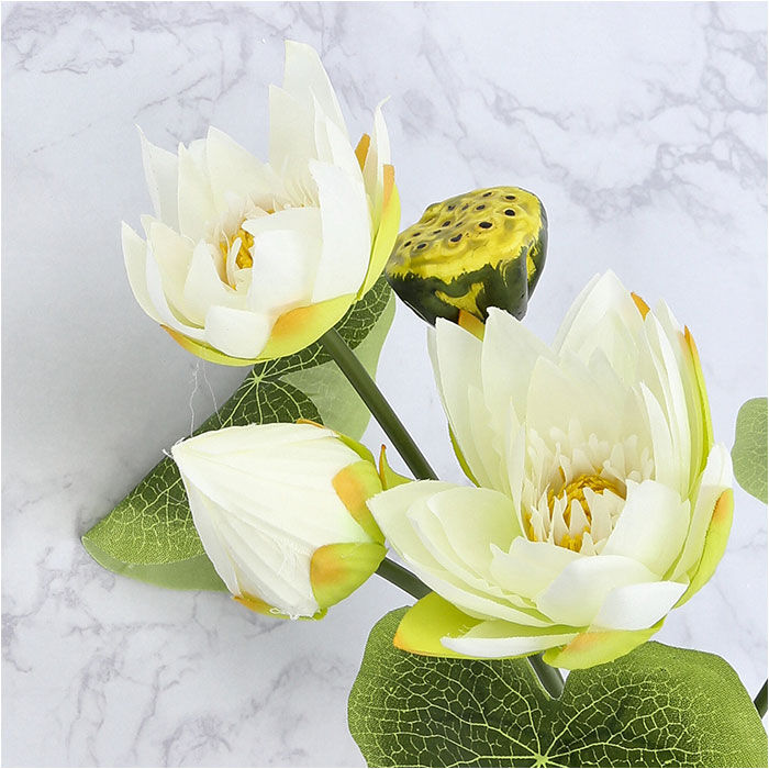 BACKYARD FAMILY「蓮 花 造花 通販 蓮の花 はすの花 アーティフィシャルフラワー アーティフィシャルグリーン」|その他|