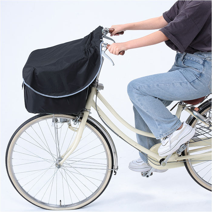 BACKYARD FAMILY「前カゴカバー 自転車 自転車カゴカバー 膝 濡れにくい 通販 ヒザ 前 前かご エプロンタイプ」|その他|