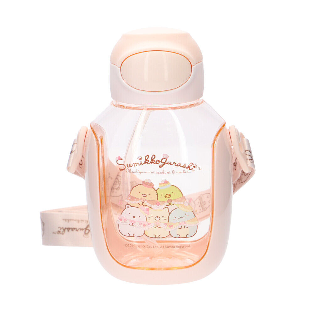 BACKYARD FAMILY「水筒 ストロー 子供 通販 クリアボトル ストローボトル ワンプッシュ 約 500ml 530ml」|食器・キッチングッズ|ピンク3