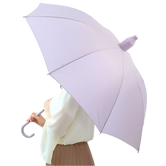 BACKYARD FAMILY「カバー付き 長傘 60cm 通販 スライドキャップアンブレラ スライドキャップ 雨傘 ジャンプ傘」|傘|