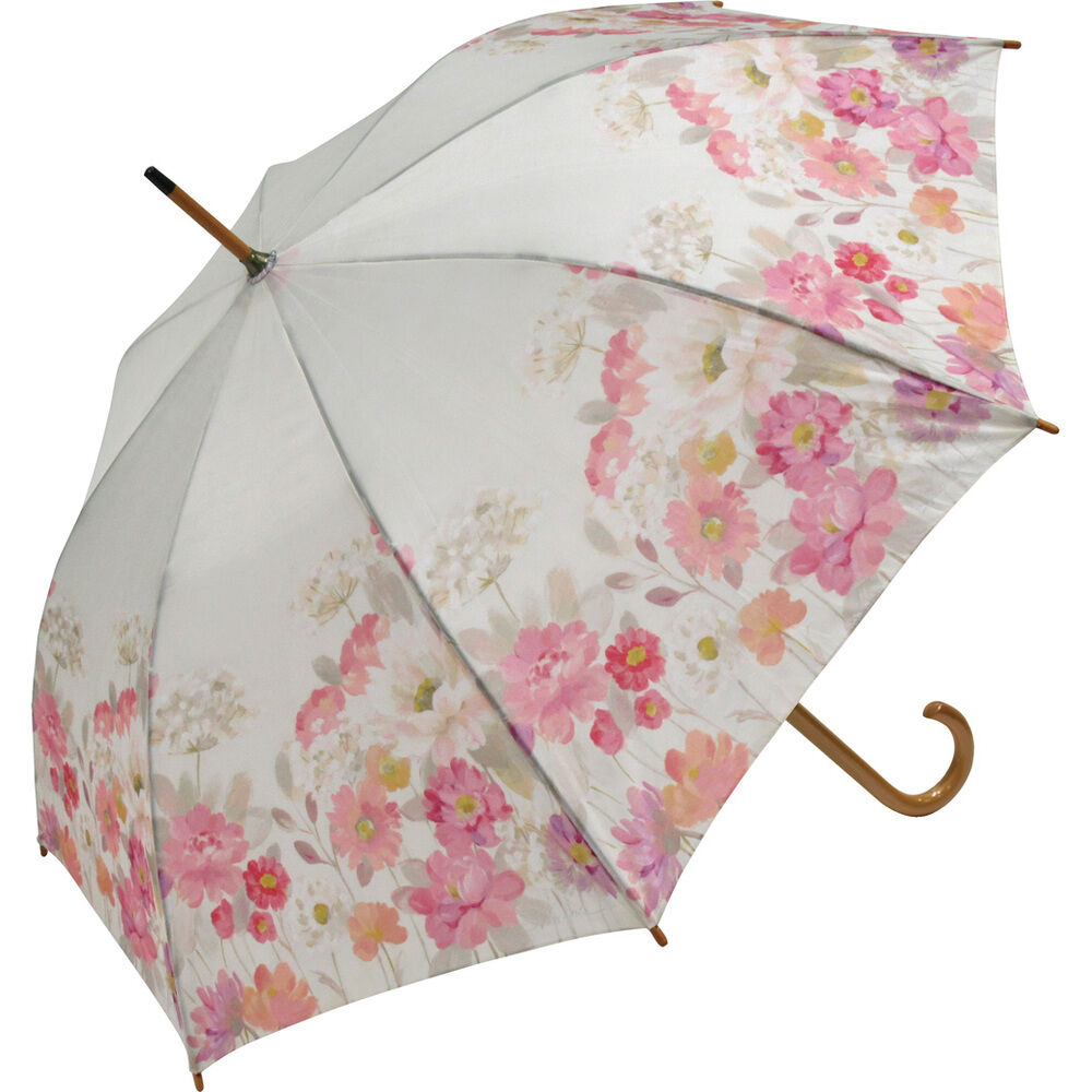 BACKYARD FAMILY「ジャンプ傘 レディース 通販 雨傘 長傘 58.5cm 約60cm ワンタッチ傘 レディース傘 傘」|傘|ホワイト2