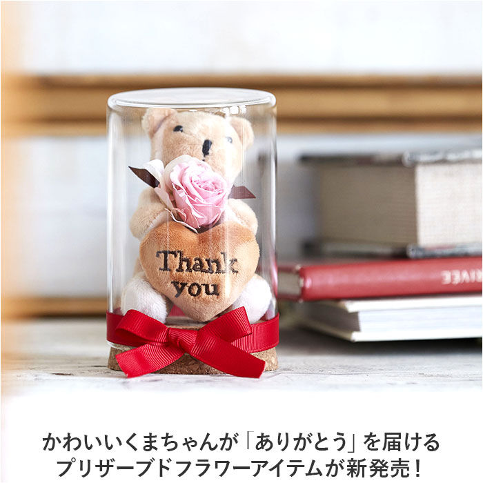 BACKYARD FAMILY「プリザーブドフラワー かわいい 通販 リトルベア フラワーアレンジメント プリザードフラワー」|その他|