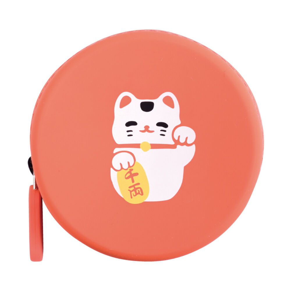 BACKYARD FAMILY「クルン curun ポーチ 小物入れ 可愛い 通販 小さい 丸型 キャラクター 小銭入れ」|ポーチ|レッド1