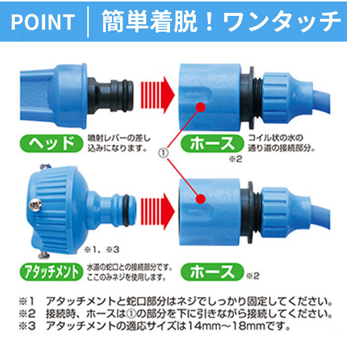 BACKYARD FAMILY「TRADE ONE トレードワン スパイラル ホース 通販 15m 水撒きホース 水まきホース」|その他|