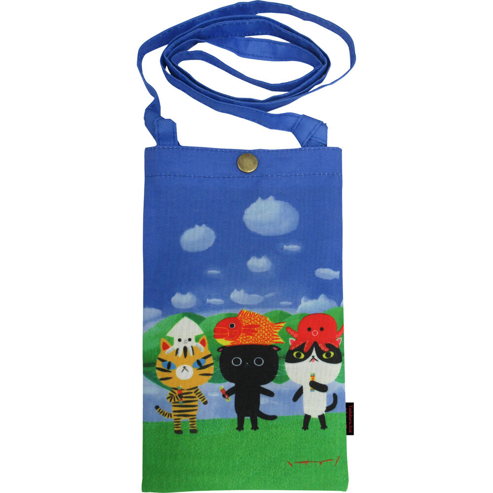 BACKYARD FAMILY「スマホショルダーバッグ レディース 通販 糸井忠晴 グッズ スマホショルダー スマホポーチ」|ショルダー・メッセンジャー|ブルー1