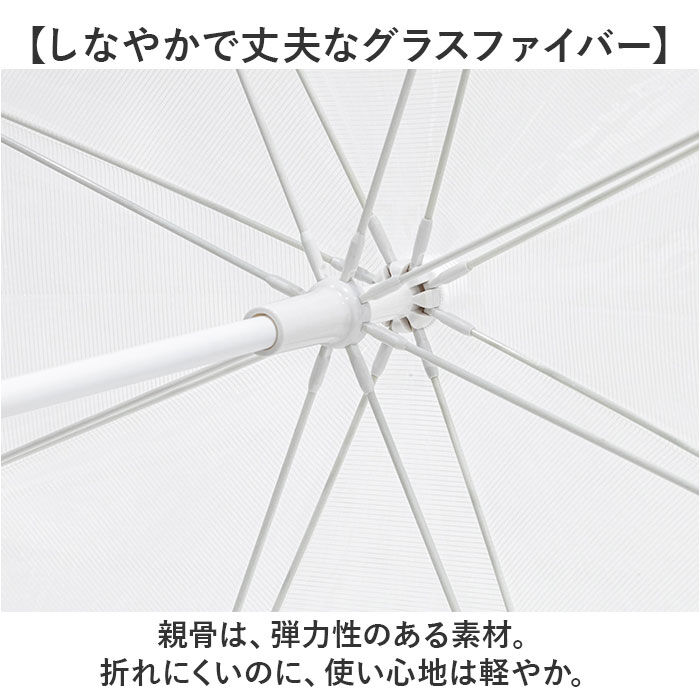 BACKYARD FAMILY「+tic プラスチック 傘 通販 ビニール傘 ビニール 長傘 雨傘 60cm 60センチ 透明傘」|傘|