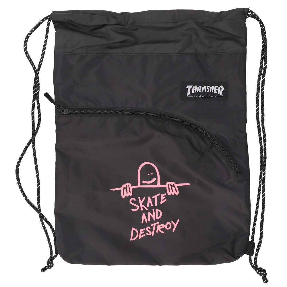 BACKYARD FAMILY「スラッシャー ナップサック THRASHER 通販 ナップザック リュック スポーツバッグ」|リュック|ブラック3