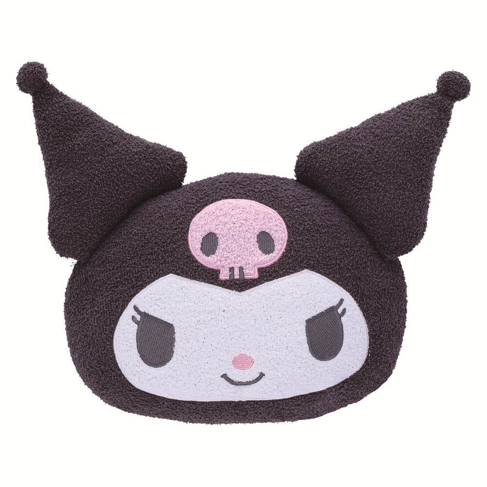 BACKYARD FAMILY「ダイカットクッション 通販 フェイス クッション ぬいぐるみ フェイスクッション かわいい 可愛い」|その他|ブラック1