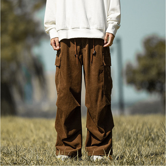 BACKYARD FAMILY「カーゴパンツ メンズ コーデュロイ 通販 ワークパンツ ワイドパンツ ズボン ボトムス 長ズボン」|その他|
