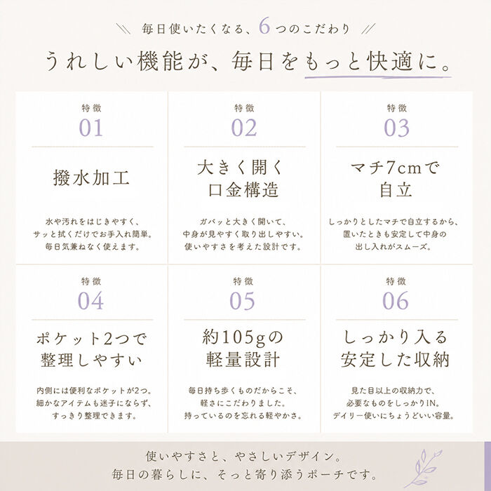 anello「アネロ anello ポーチ ATB5185 通販 口金ポーチ 化粧ポーチ メイクポーチ」|ポーチ|